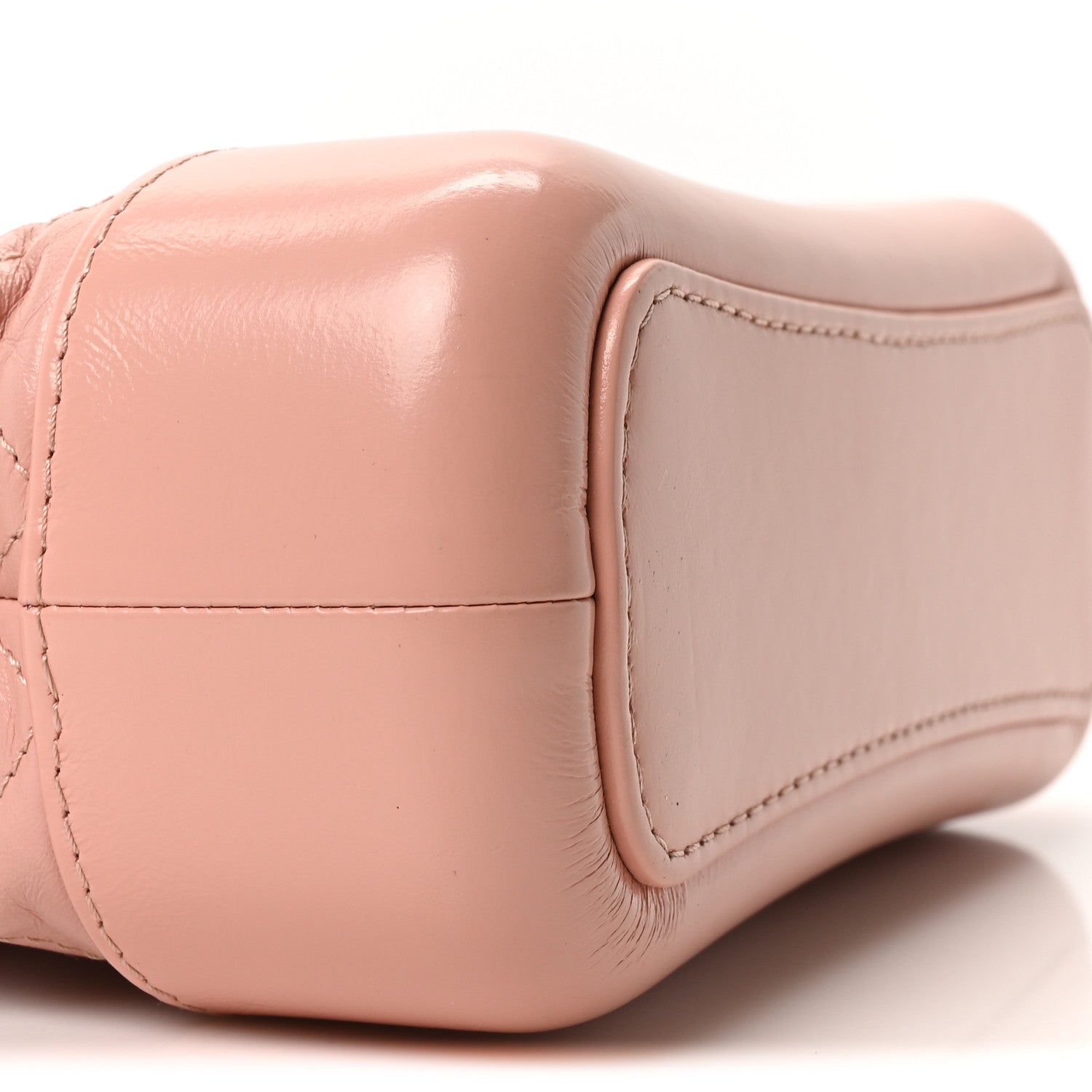 Aged Calfskin Quilted Small Gabrielle Hobo Pink