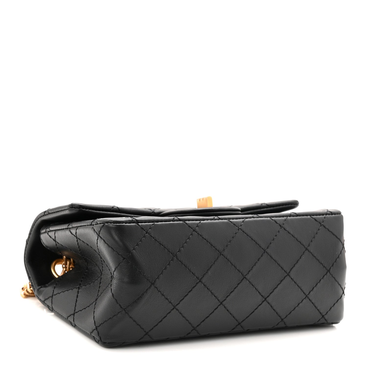 Calfskin Quilted 2.55 Reissue Mini Flap Black