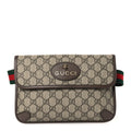 GG Supreme Monogram Neo Vintage Web Belt Bag Brown