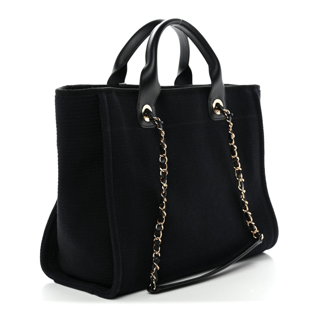 Mixed Fibers Small Deauville Tote Black