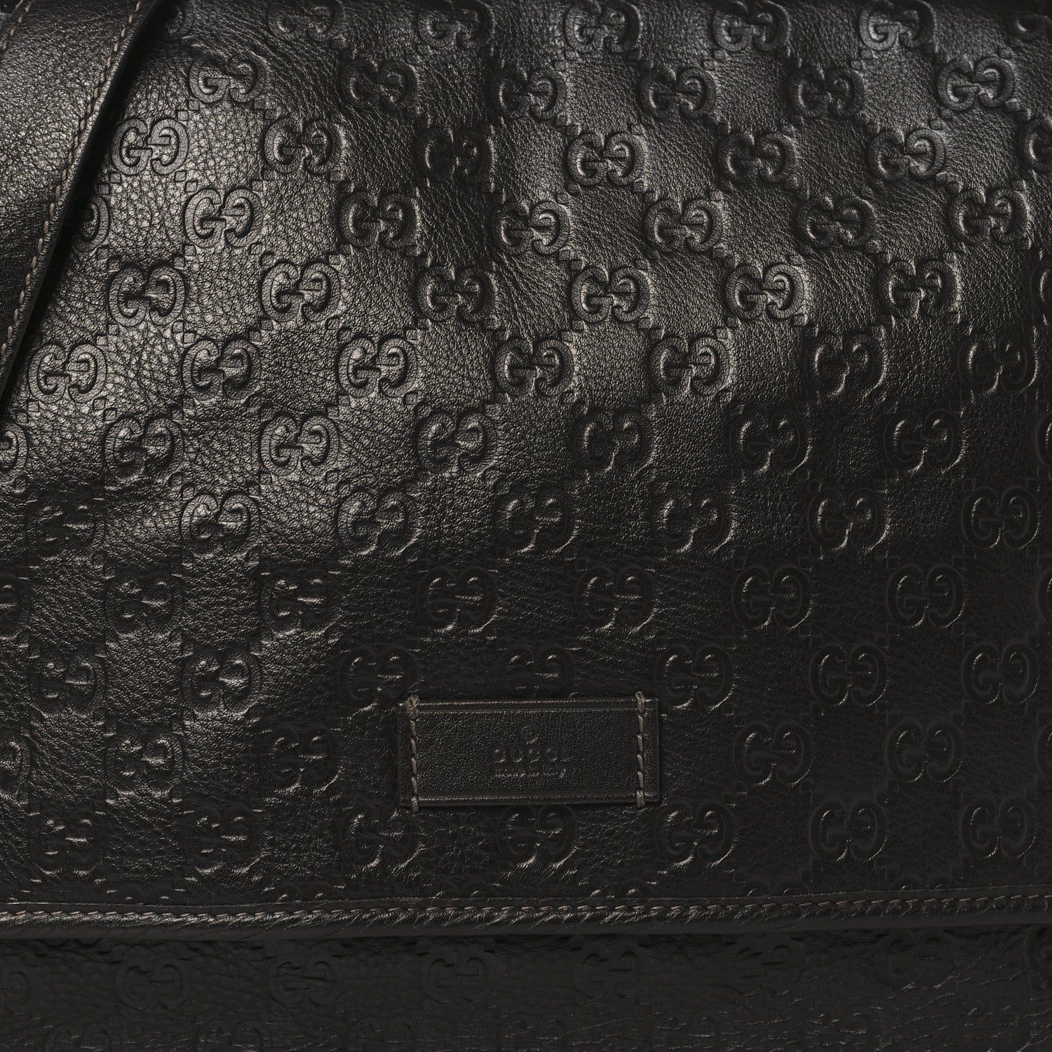 Guccissima Medium Flap Messenger Bag Chocolate