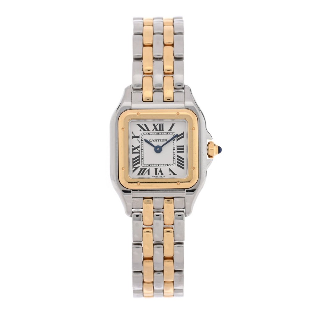 Stainless Steel 18K Yellow Gold 23mm Panthere Quartz Watch