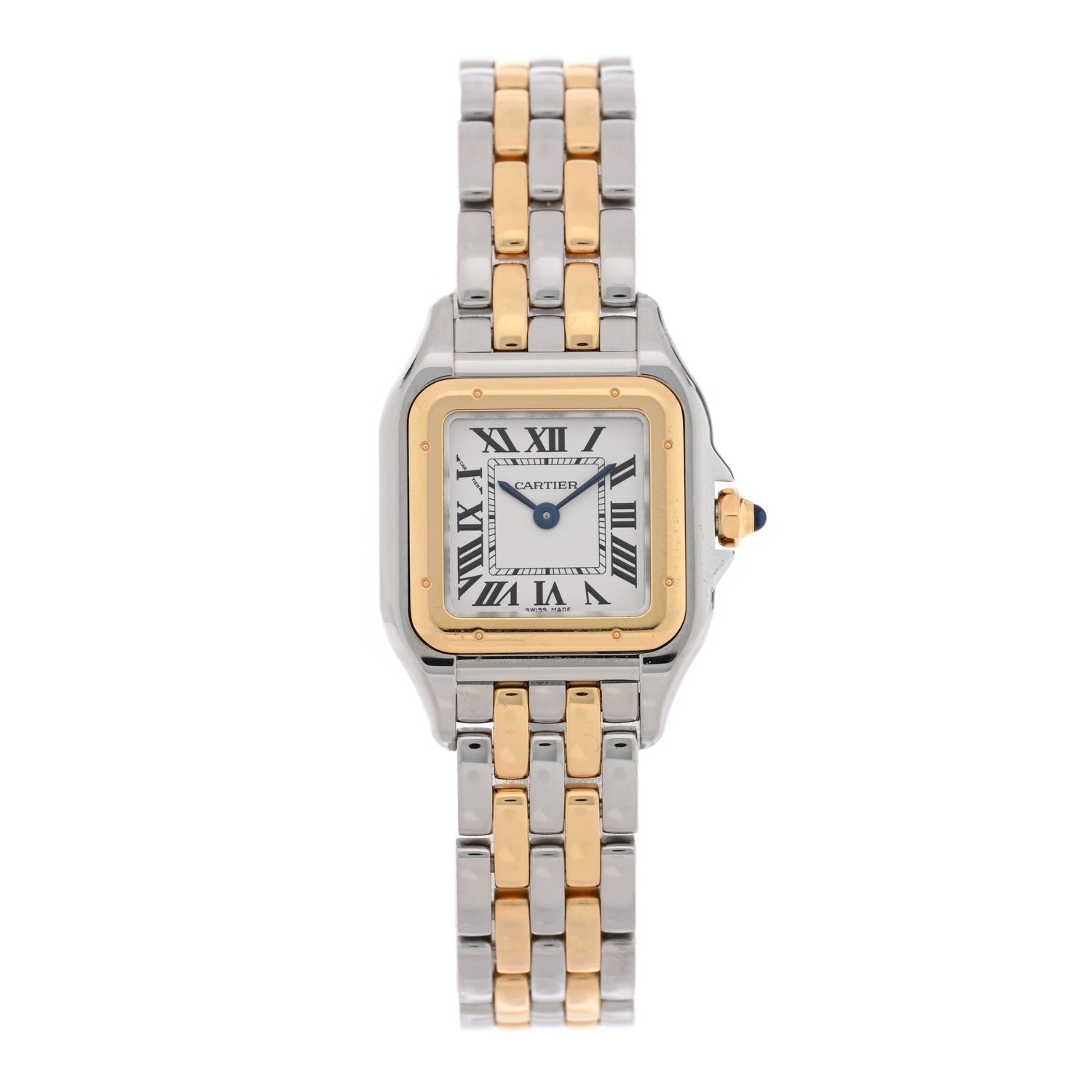 Stainless Steel 18K Yellow Gold 23mm Panthere Quartz Watch