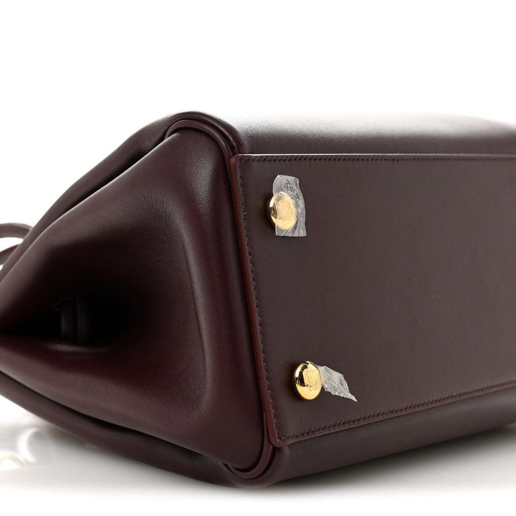 Supple Calfskin Small Madrid Bag Dark Burgundy
