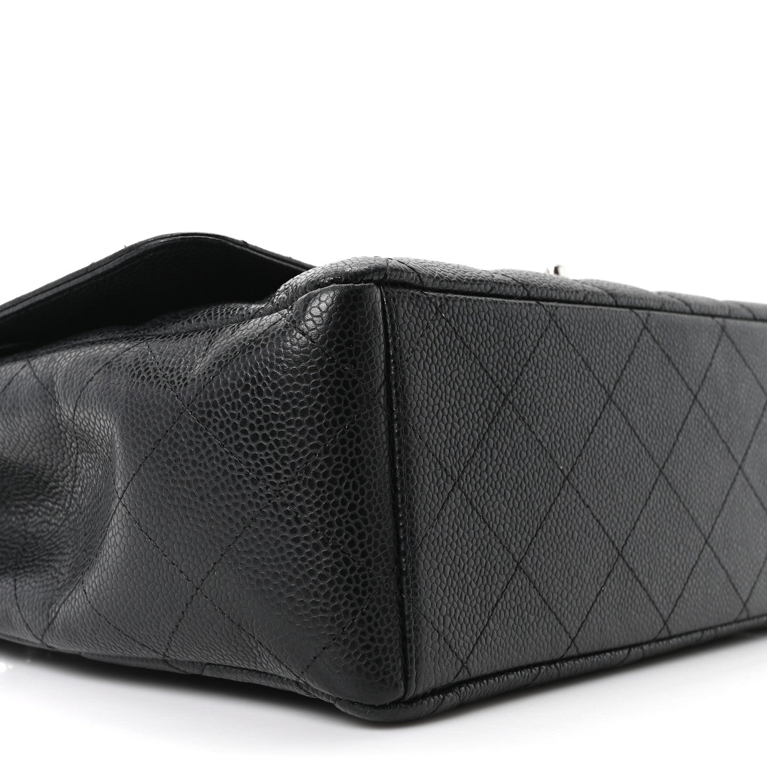 Caviar Quilted Maxi Double Flap Black
