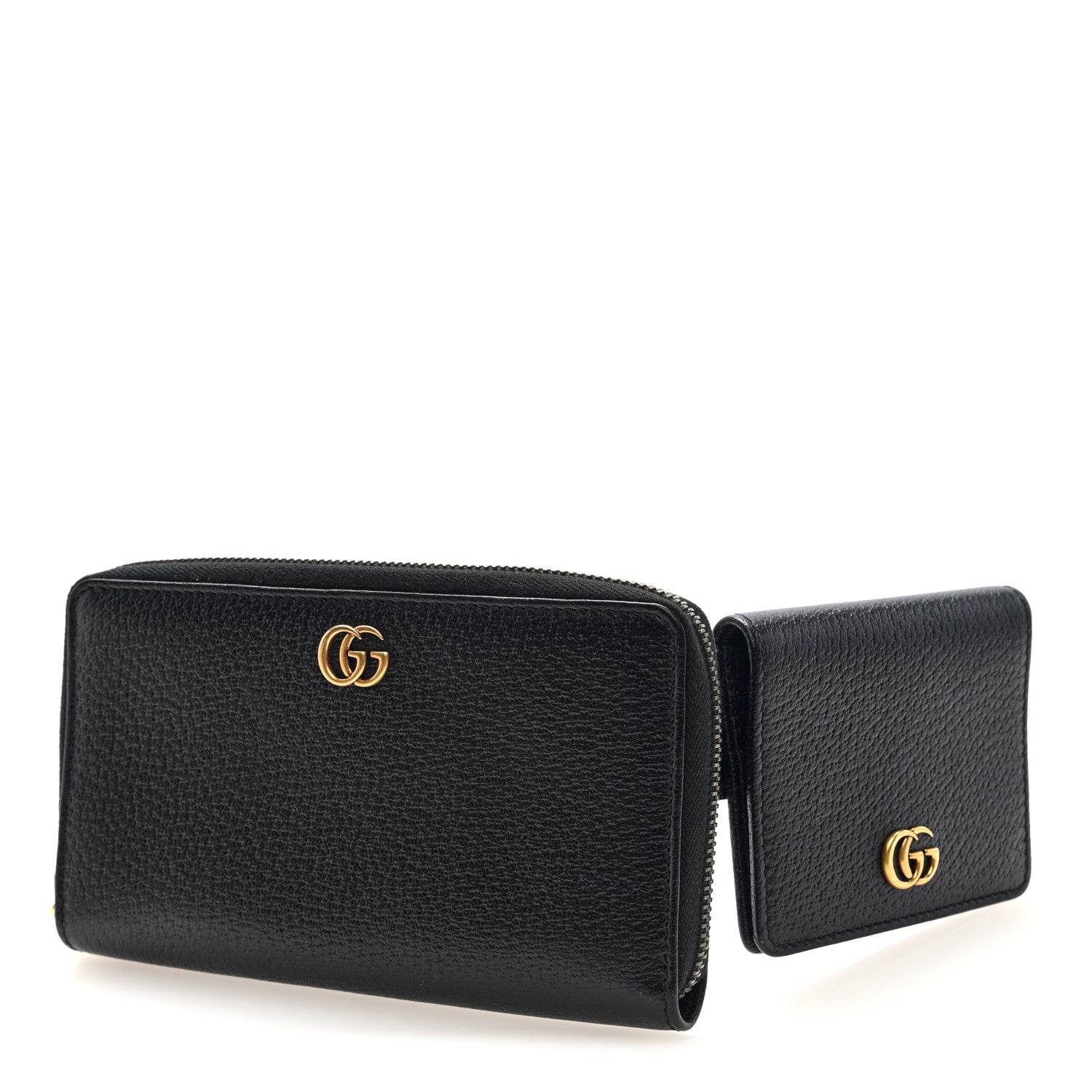 Calfskin GG Marmont Double Belt Bag 70 28 Black