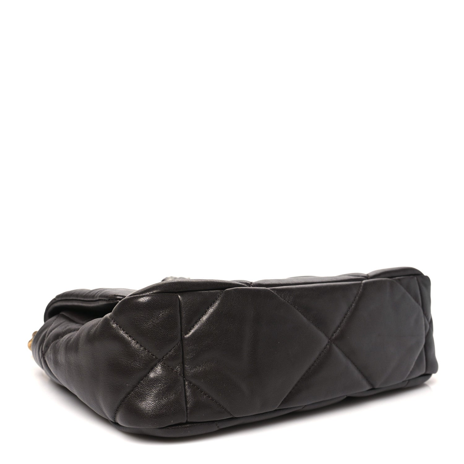 Lambskin Quilted Medium Chanel 19 Flap Dark Brown