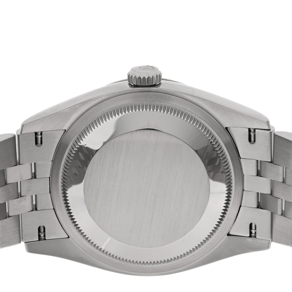 Stainless Steel 18K White Gold Diamond 36mm Oyster Perpetual Datejust Watch Bright Blue 126234