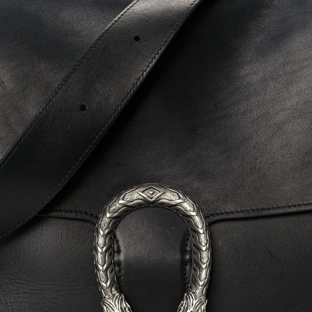 Calfskin Dionysus Messenger Bag Black