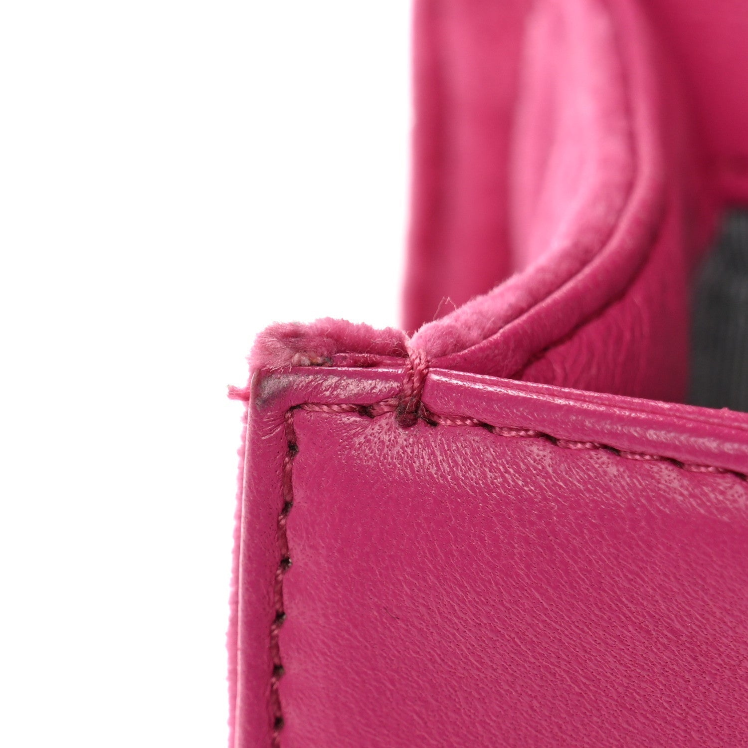 Velvet Quilted Small Boy Flap Fuchsia