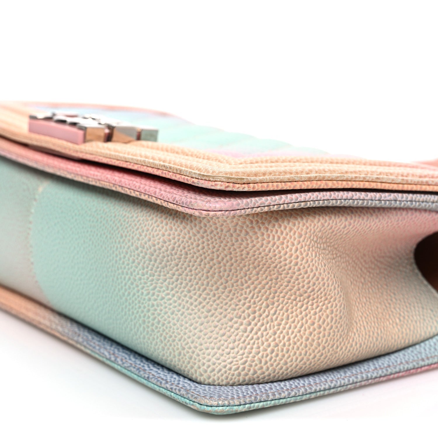 Caviar Quilted Medium Cuba Rainbow Boy Flap Multicolor