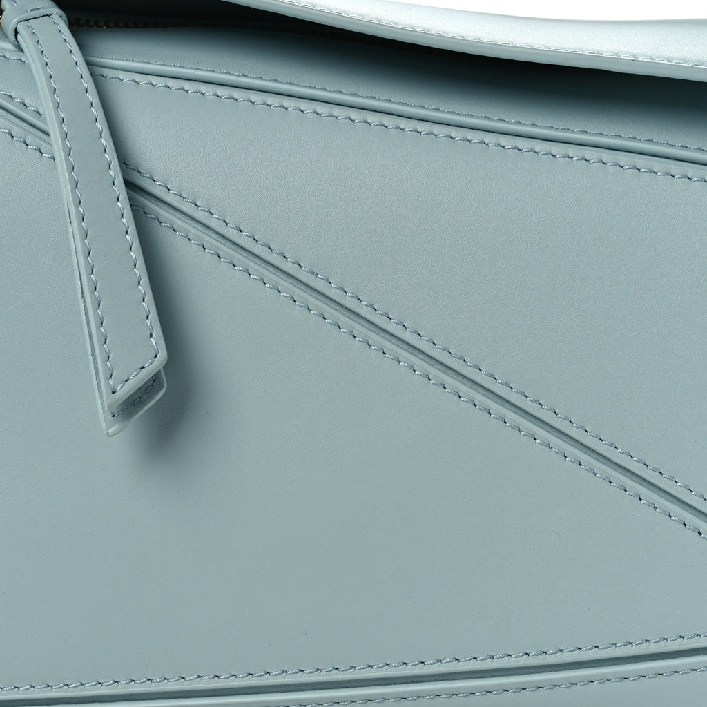 Calfskin Small Puzzle Bag Aquamarine