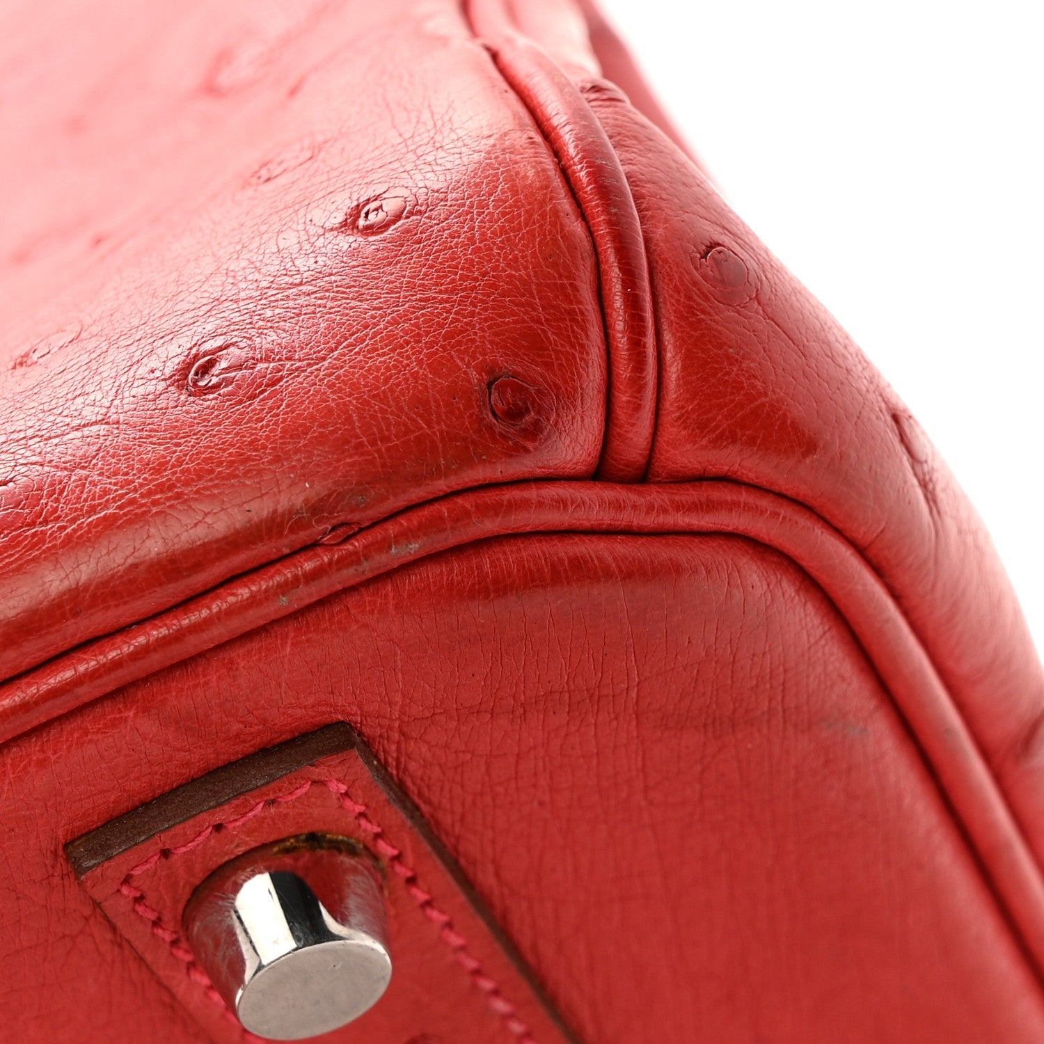 Ostrich Birkin 30 Rouge Vif