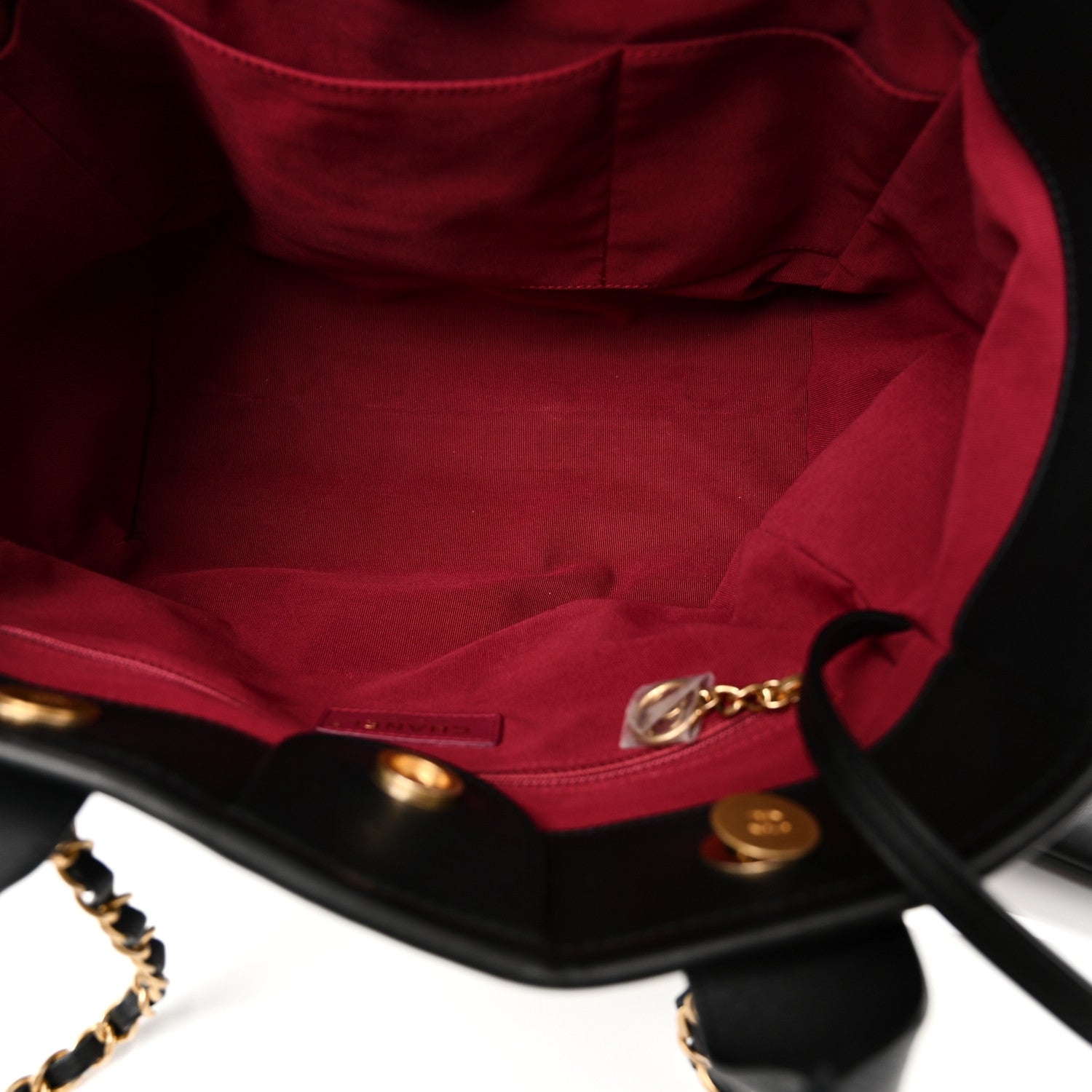 Calfskin Small Deauville Tote Black