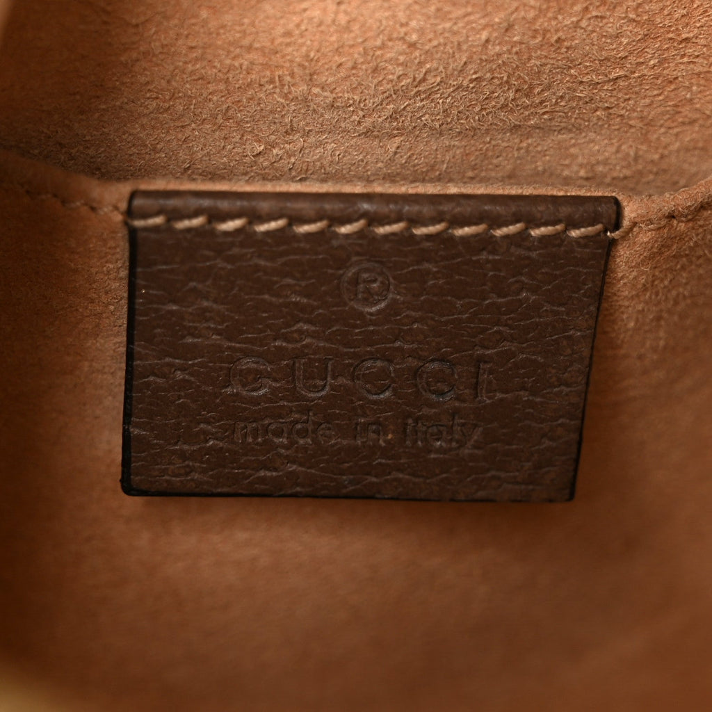 GG Supreme Monogram Web Mini Ophidia Shoulder Bag Brown