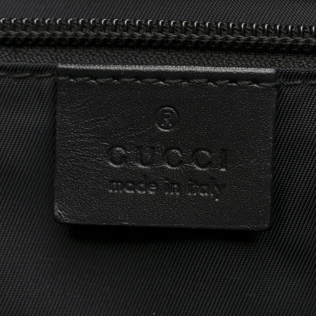 GG Supreme Monogram Web Flap Messenger Bag Black