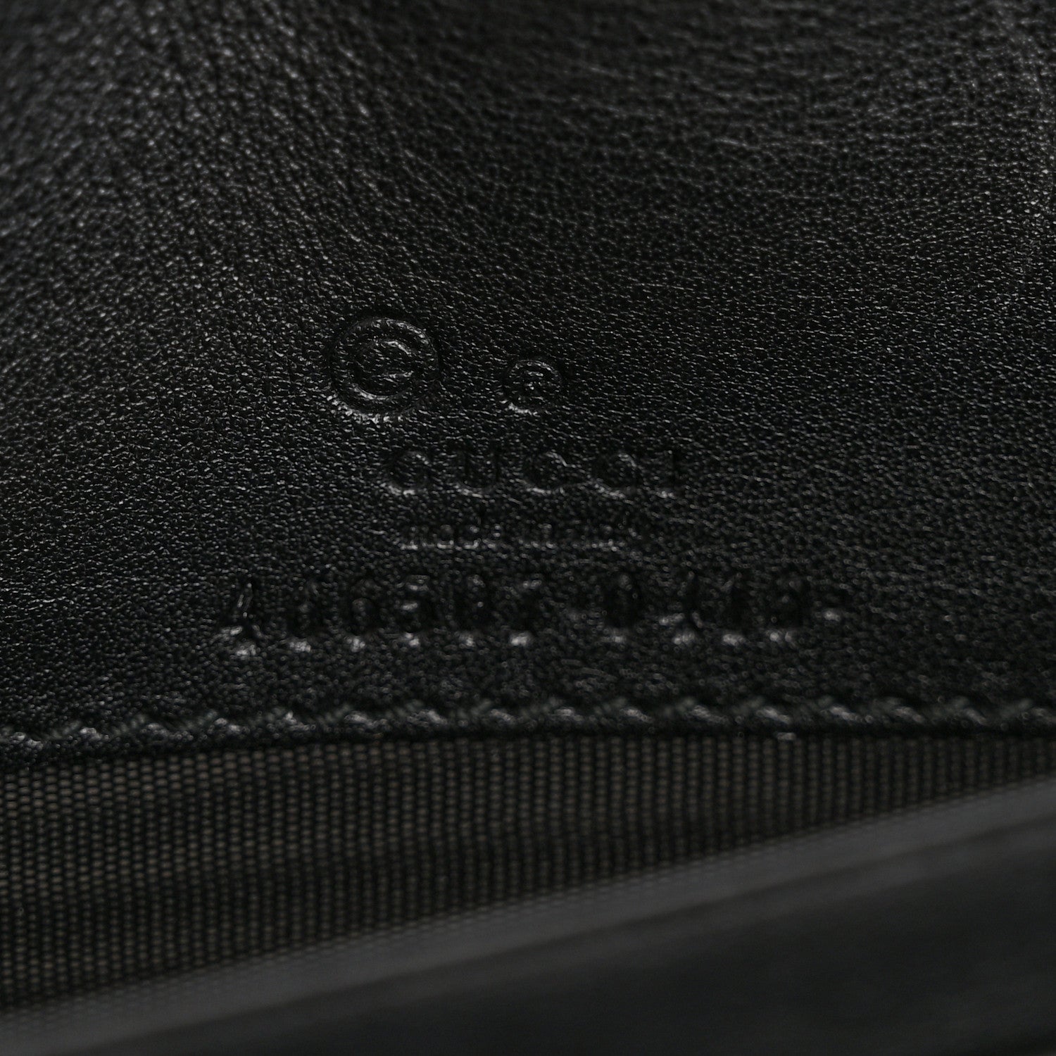 Microguccissima Crossbody Wallet Black