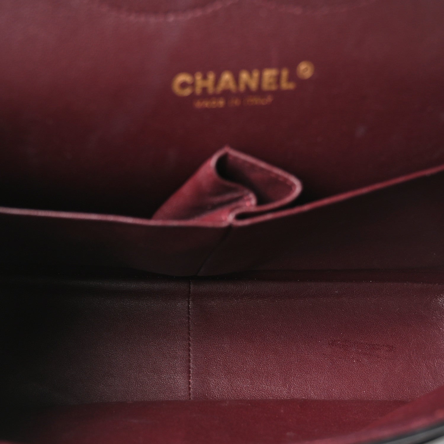 Lambskin Quilted Jumbo Double Flap Black