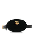 Velvet Matelasse GG Marmont Belt Bag 75 30 Black