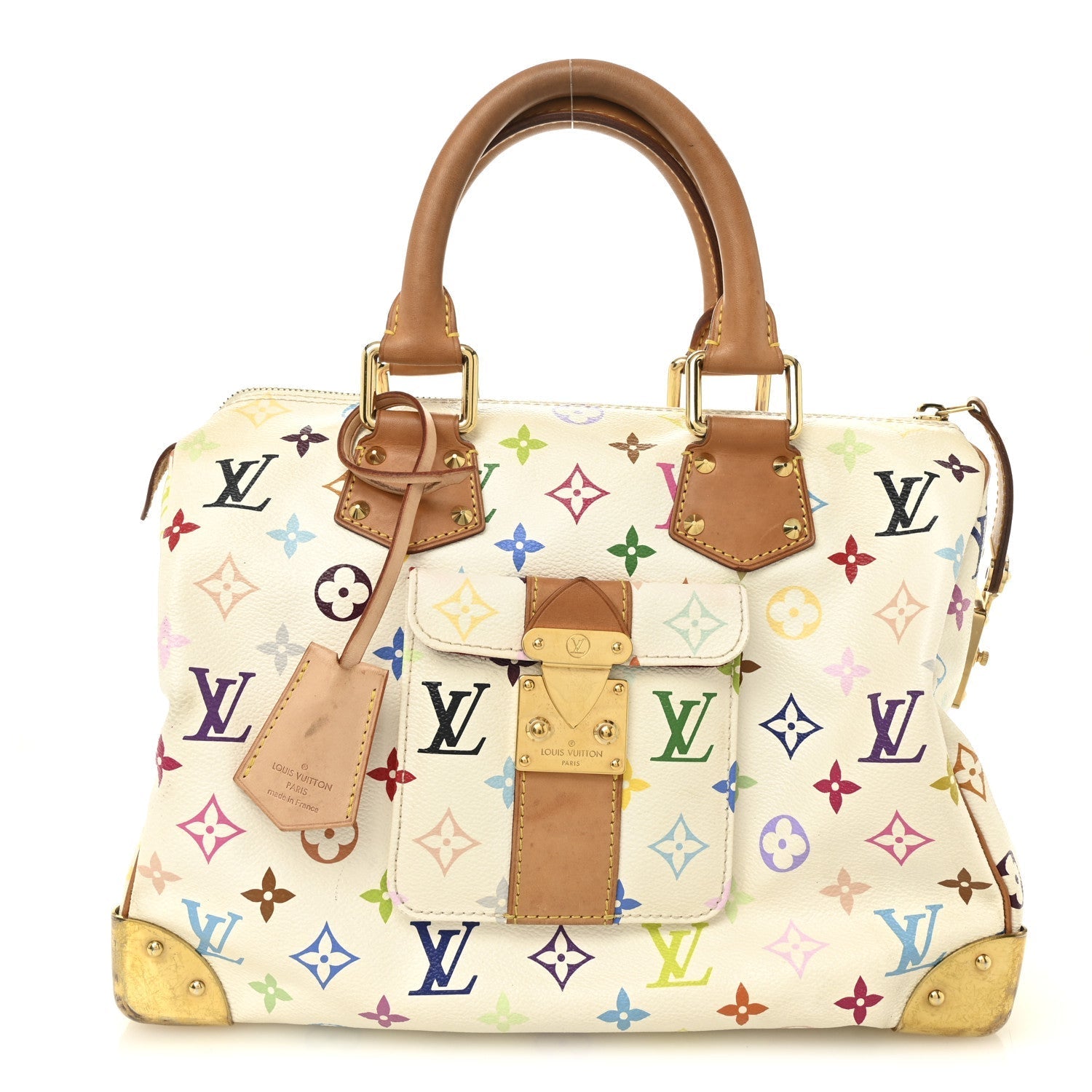 Monogram Multicolor Speedy 30 White