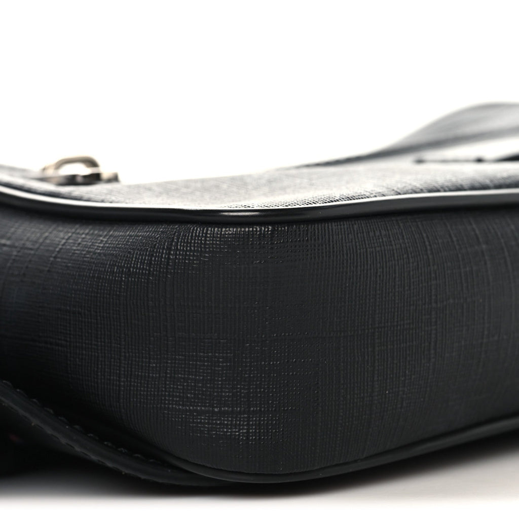 Soft GG Supreme Monogram Web Belt Bag Black Grey