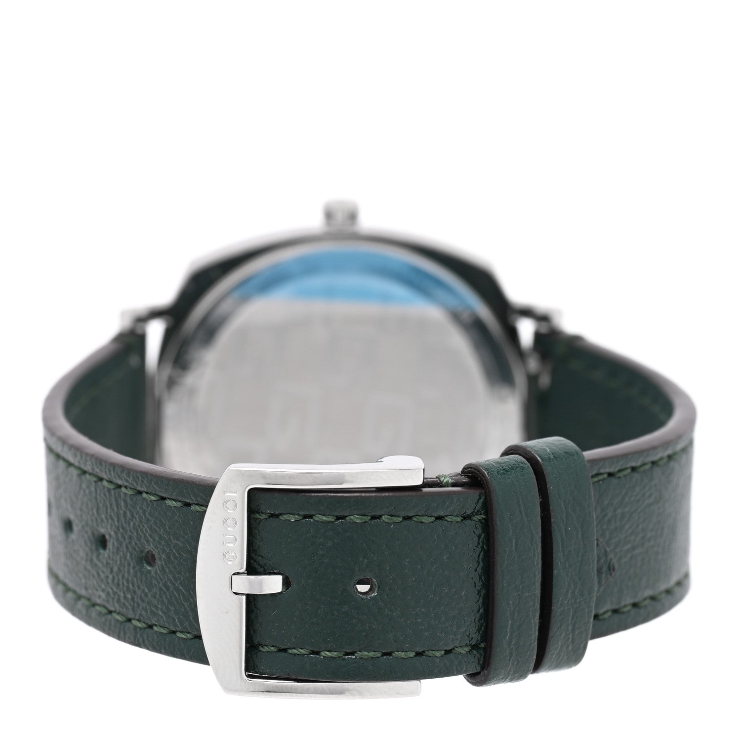 Stainless Steel Calfskin 35mm Grip Quartz Watch Green