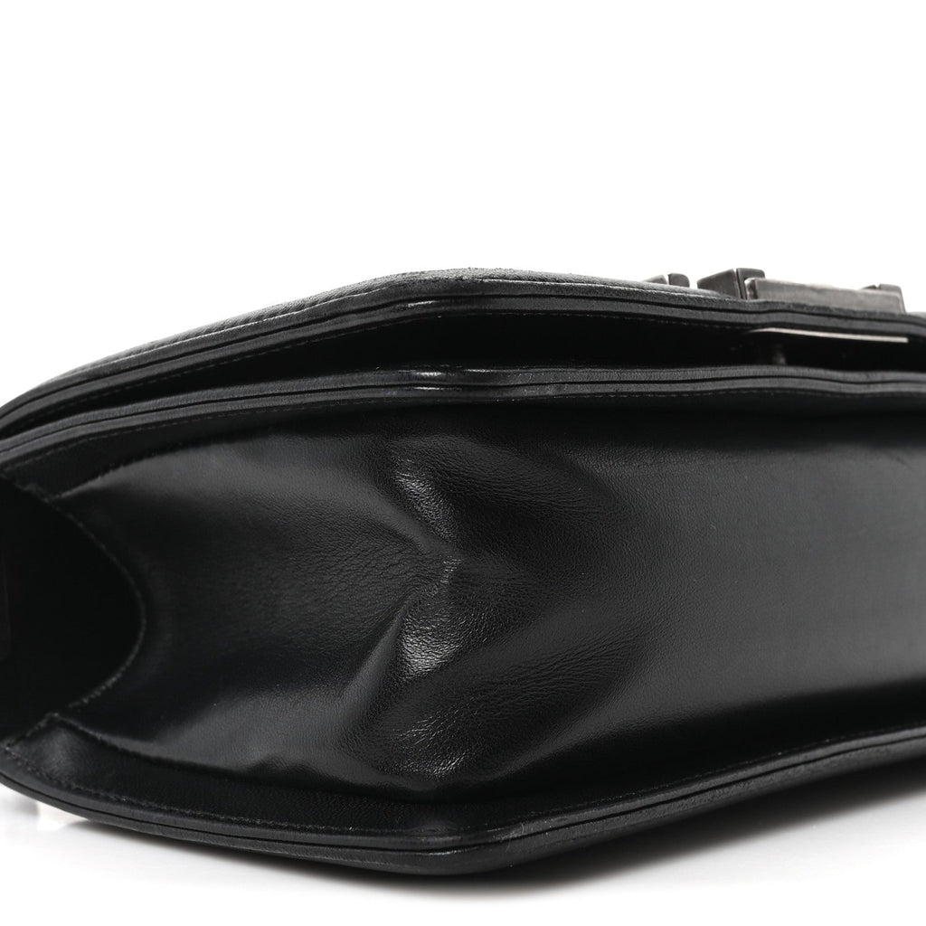 Galuchat Stingray Small Boy Flap Black