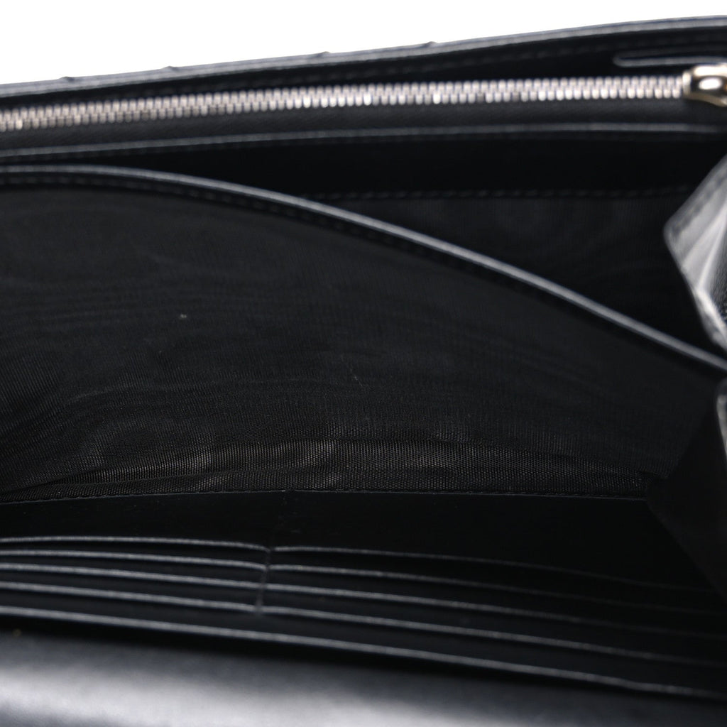 Calfskin Matelasse GG Marmont Chain Wallet Black