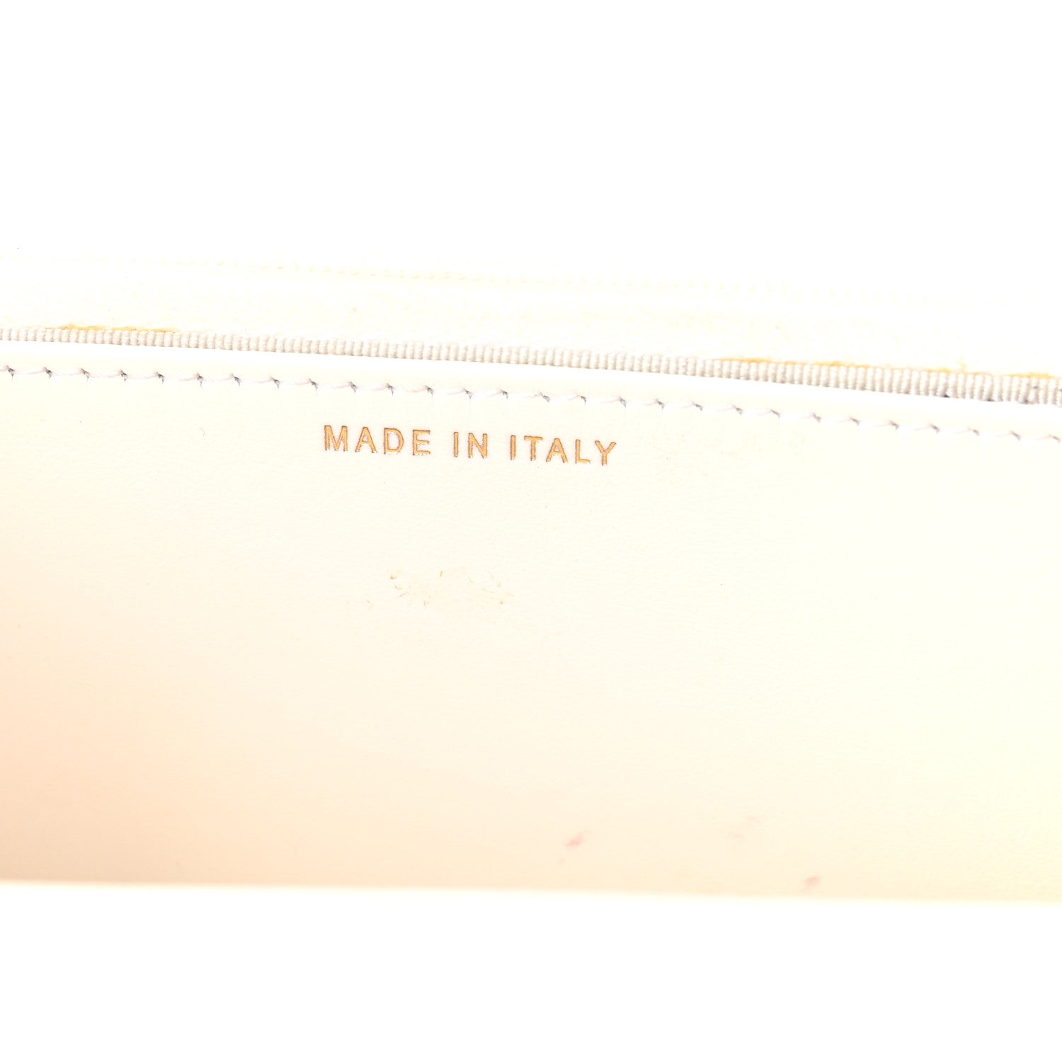 Caviar Quilted Wallet On Chain WOC White