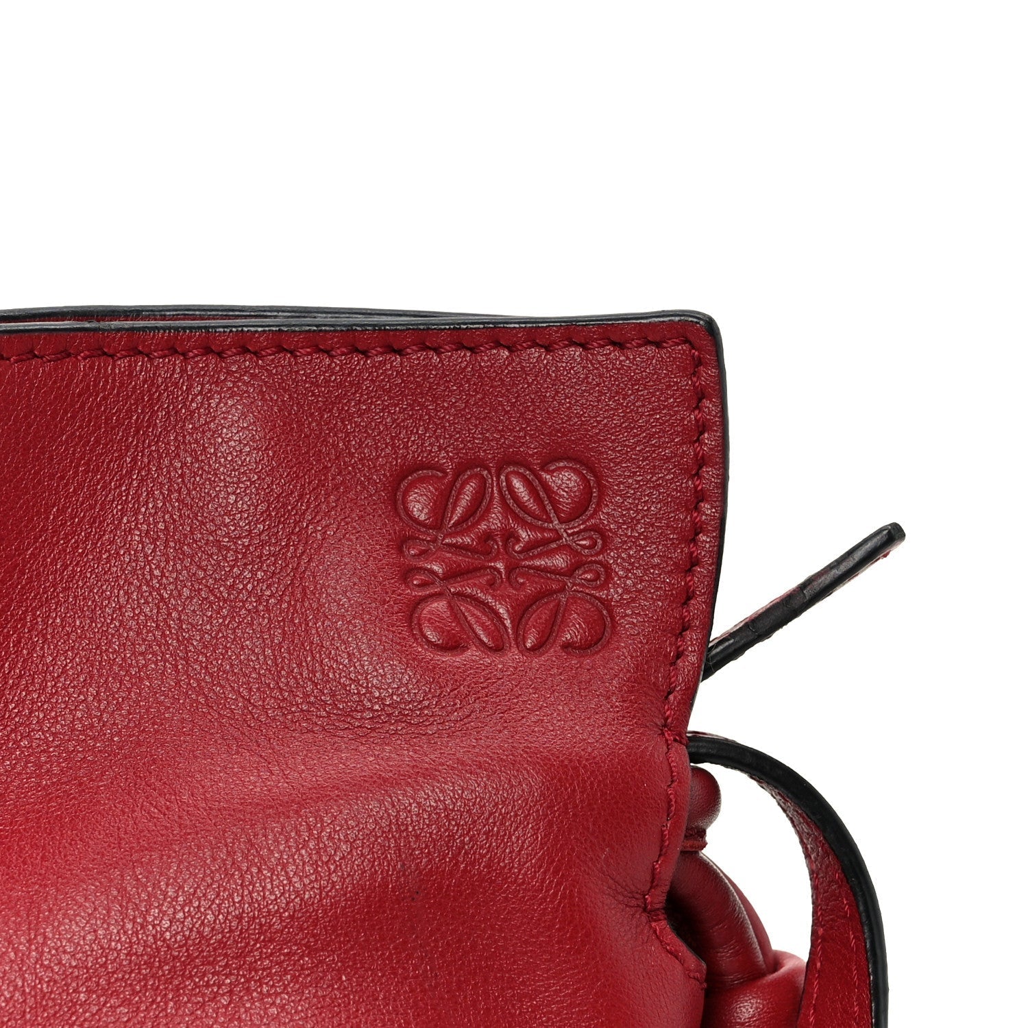 Calfskin Mini Flamenco Knot Bag Red