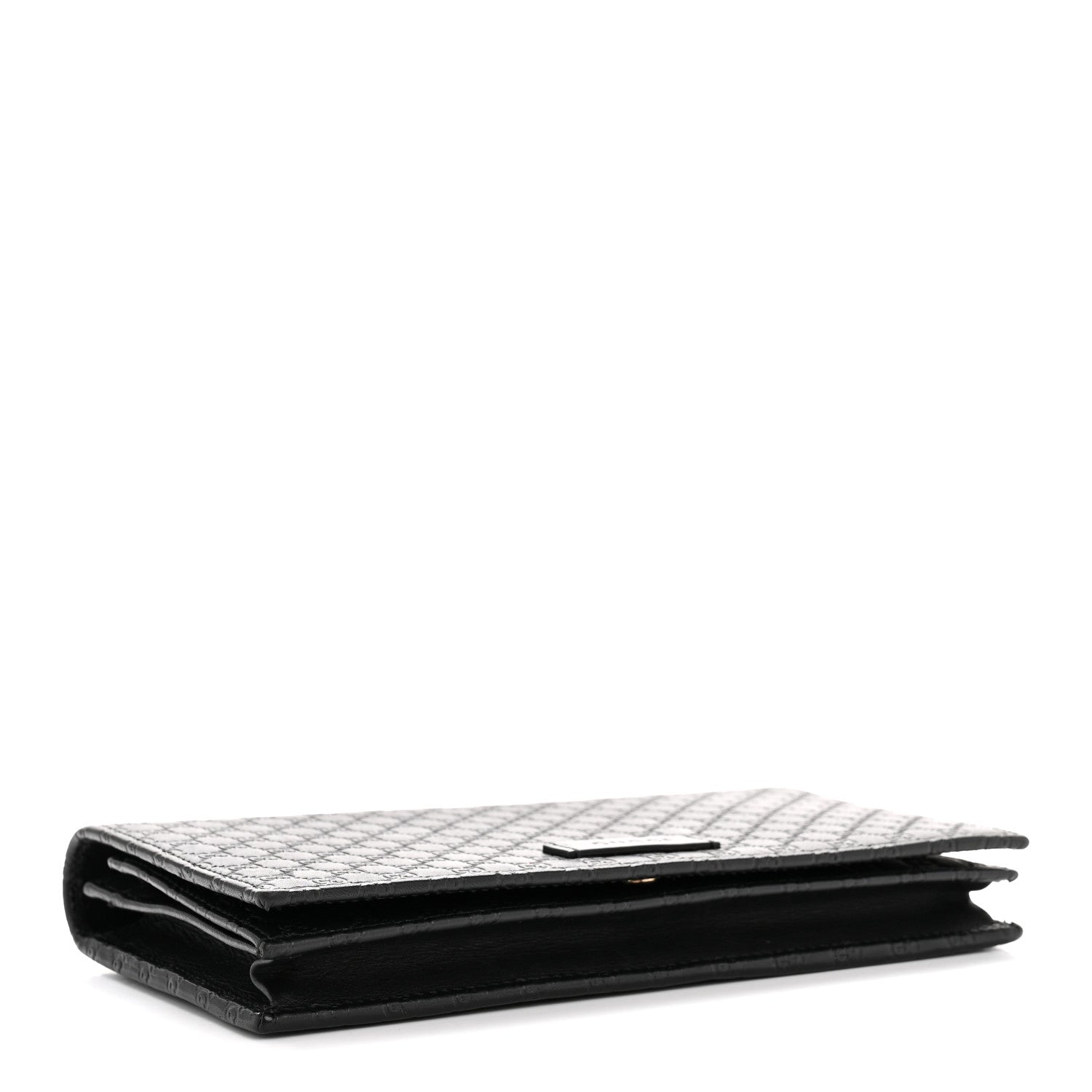 Microguccissima Crossbody Wallet Black