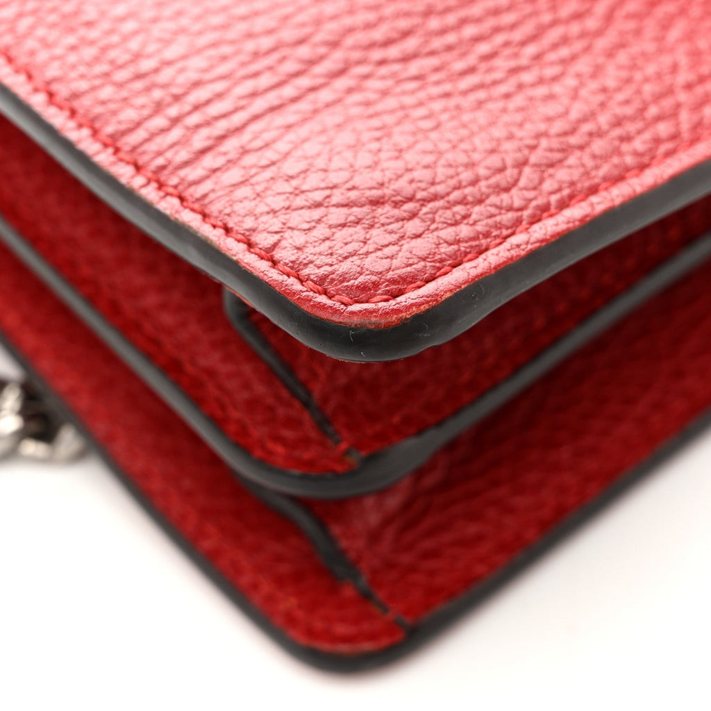 Dollar Calfskin Swarovski Crystal Small Dionysus Shoulder Bag Hibiscus Red