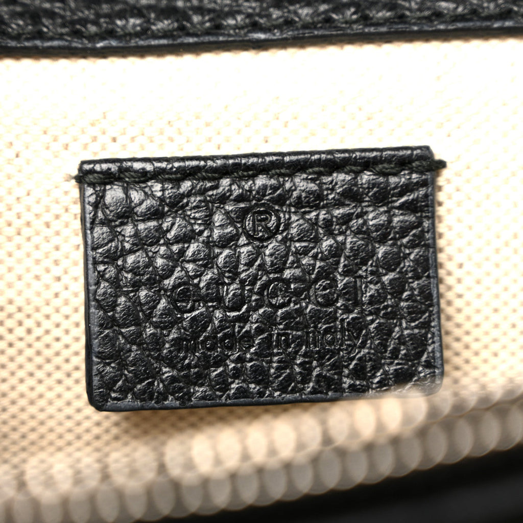 Pebbled Calfskin Small Dionysus Shoulder Bag Black