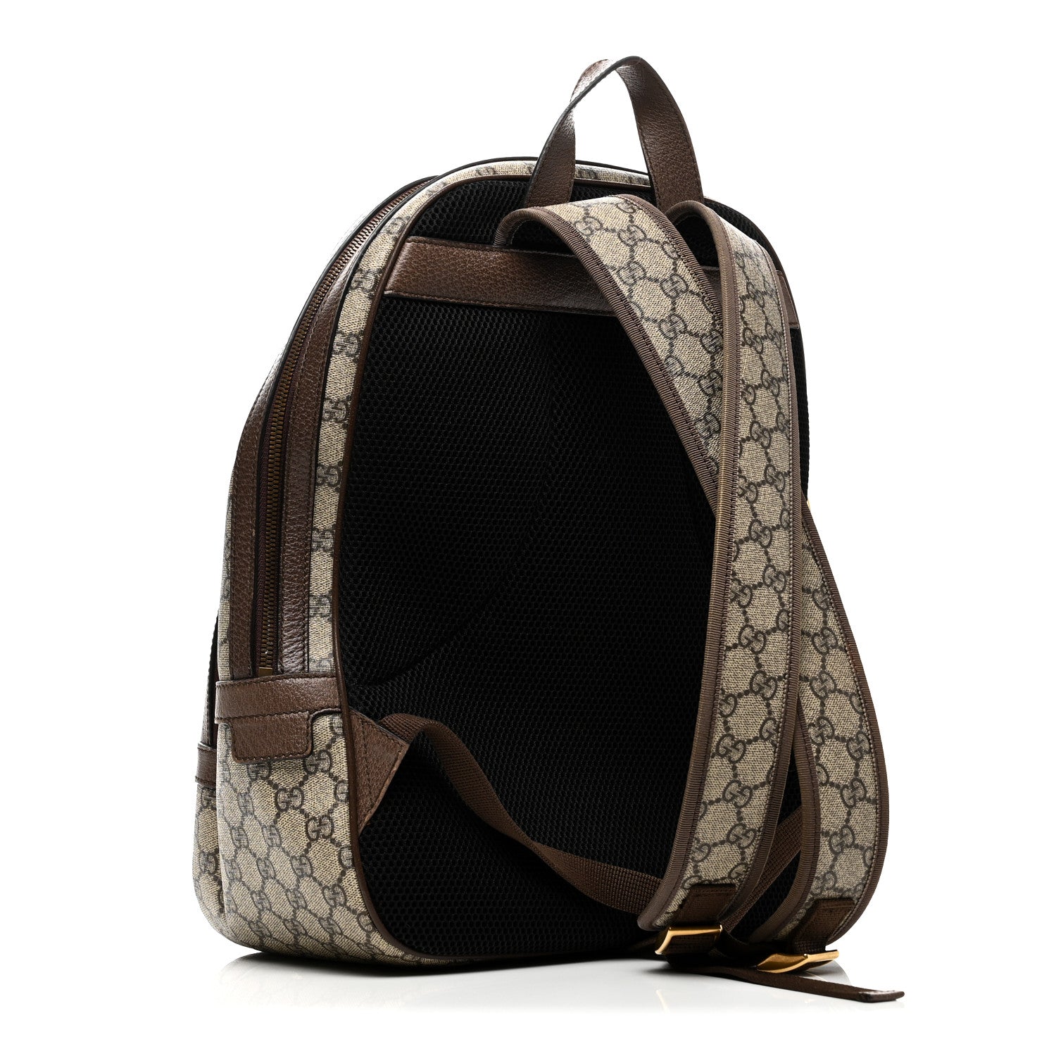 GG Supreme Monogram Medium Ophidia Day Backpack Brown