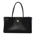 Calfskin Archetype Small Shopping Tote Black