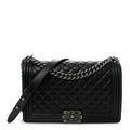 Caviar Quilted New Medium Boy Flap Black