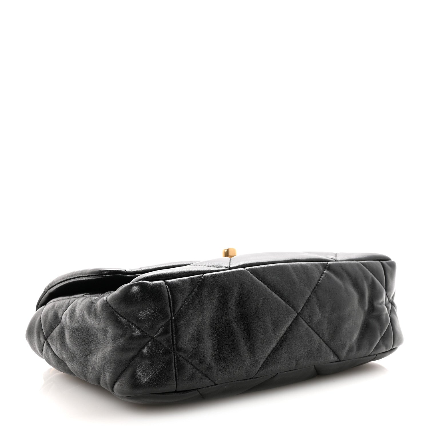 Lambskin Quilted Medium Chanel 19 Flap Black