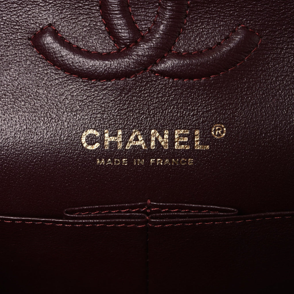 Lambskin Quilted Small Double Flap Black