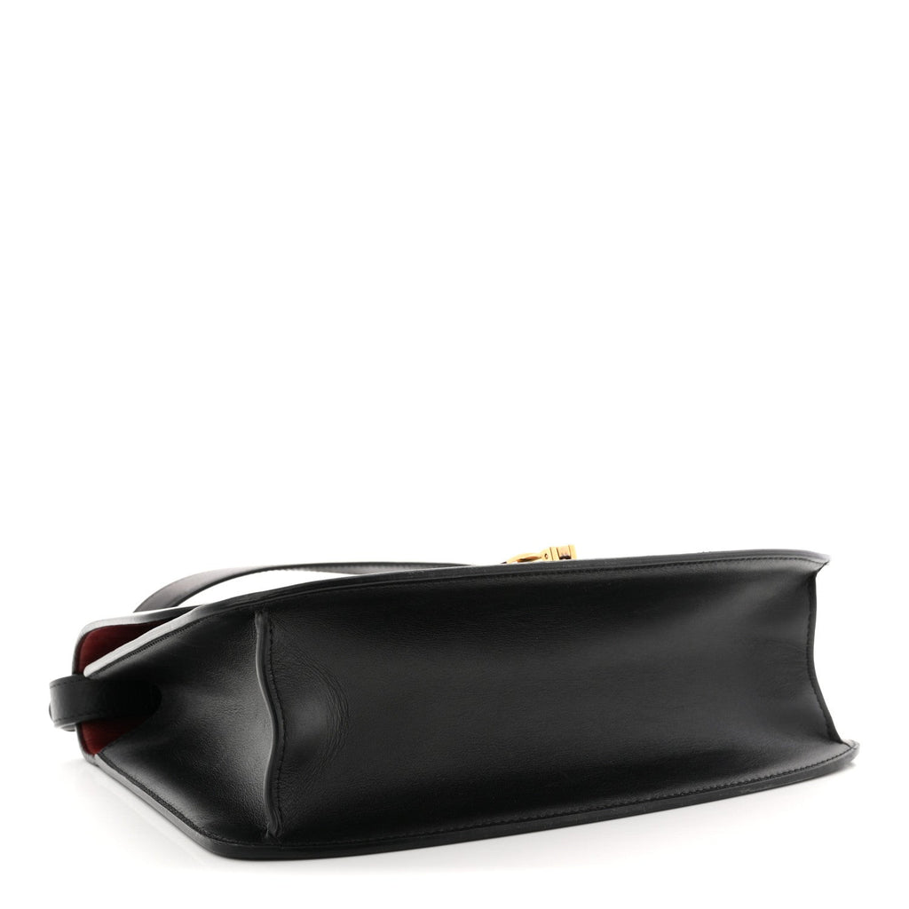 Sleek Calfskin The Sofia 10 Crossbody Black