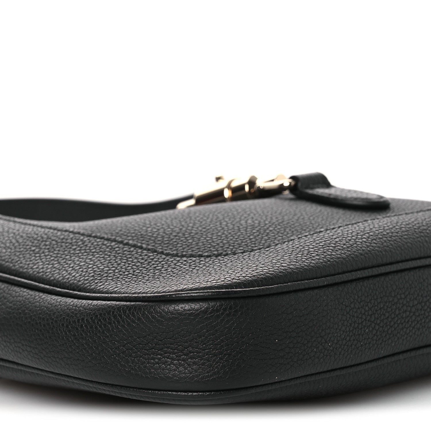 Grained Calfskin Web Medium Jackie 1961 Hobo Black