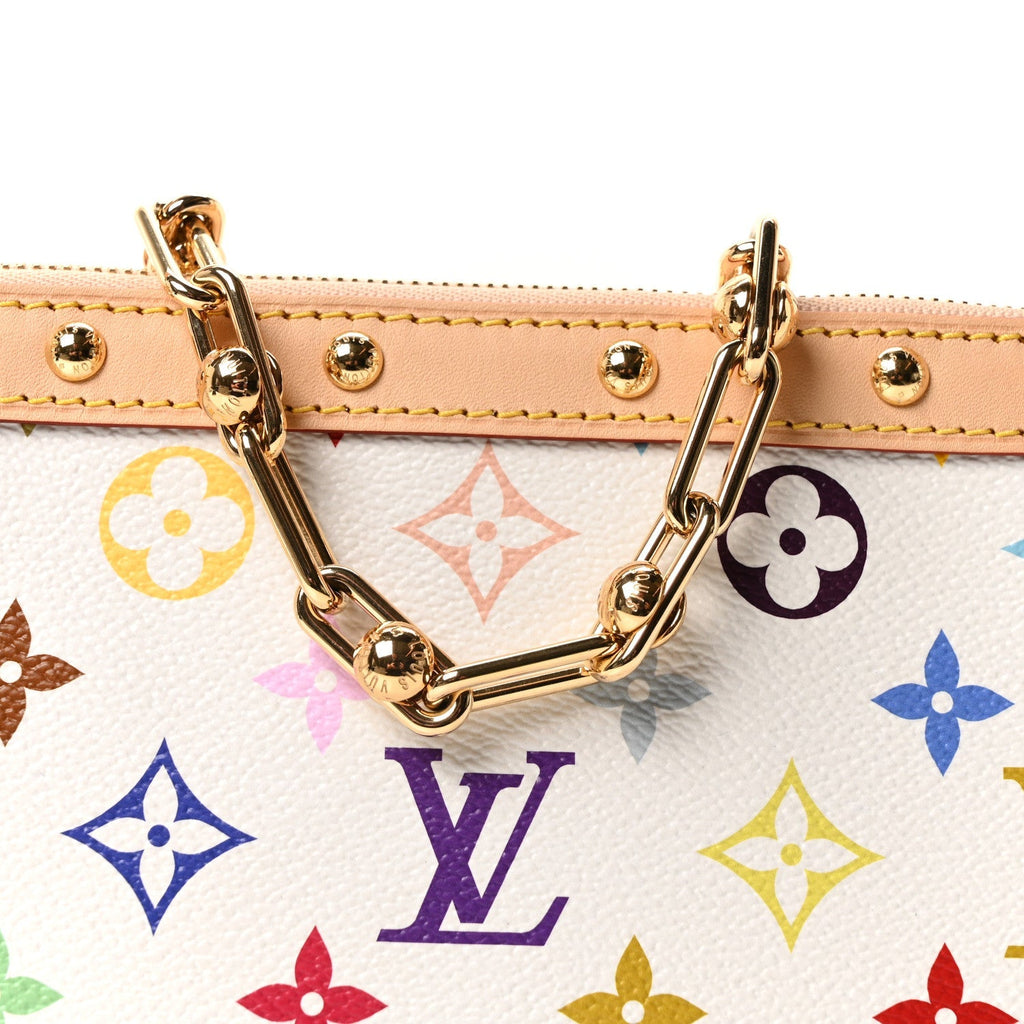LV X TM Monogram Multicolor Pochette Accessories White