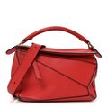 Calfskin Small Puzzle Bag Scarlet