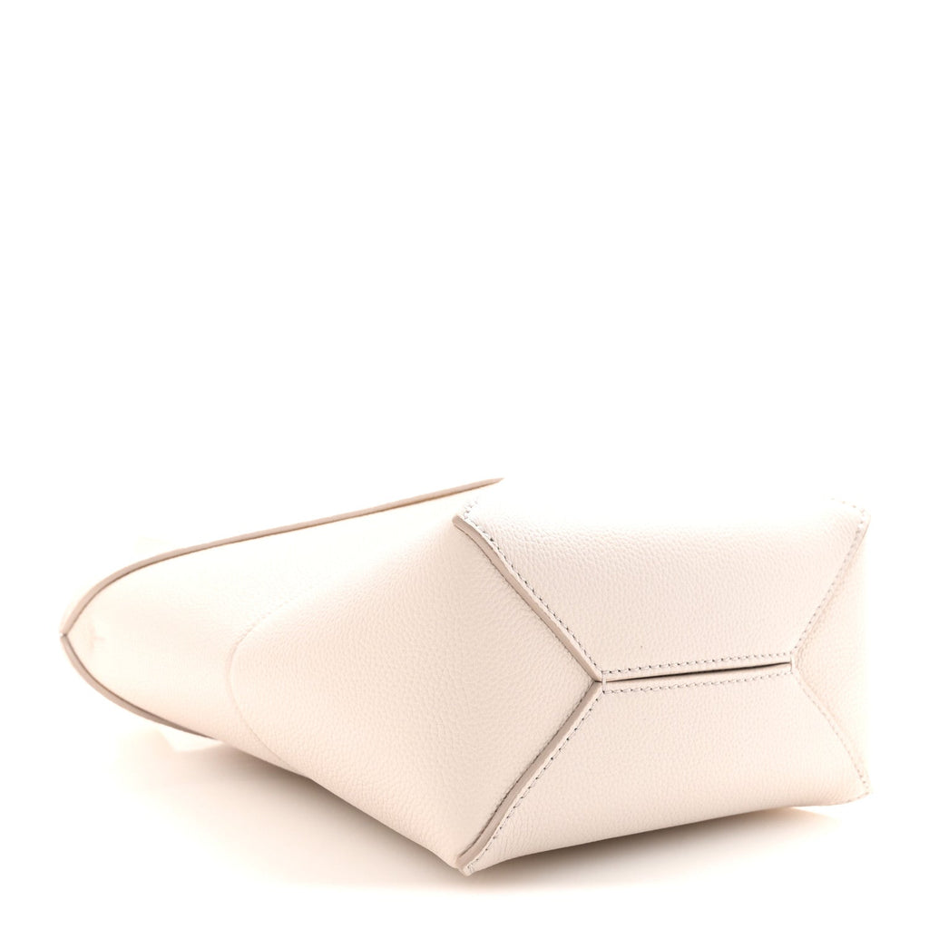 Grained Calfskin Mini Puzzle Fold Light Ghost