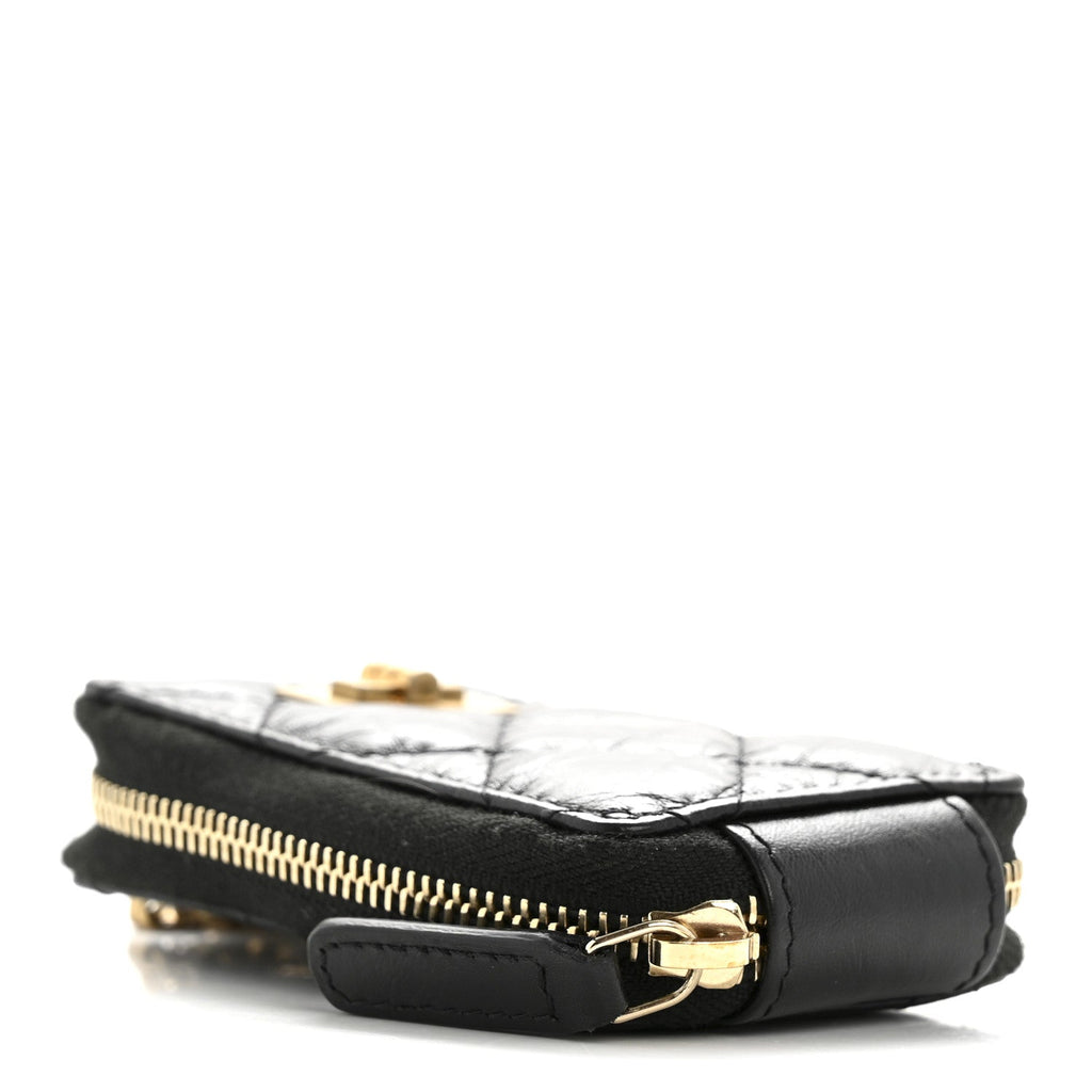 Aged Calfskin Quilted 2.55 Reissue Clutch With Chain Black