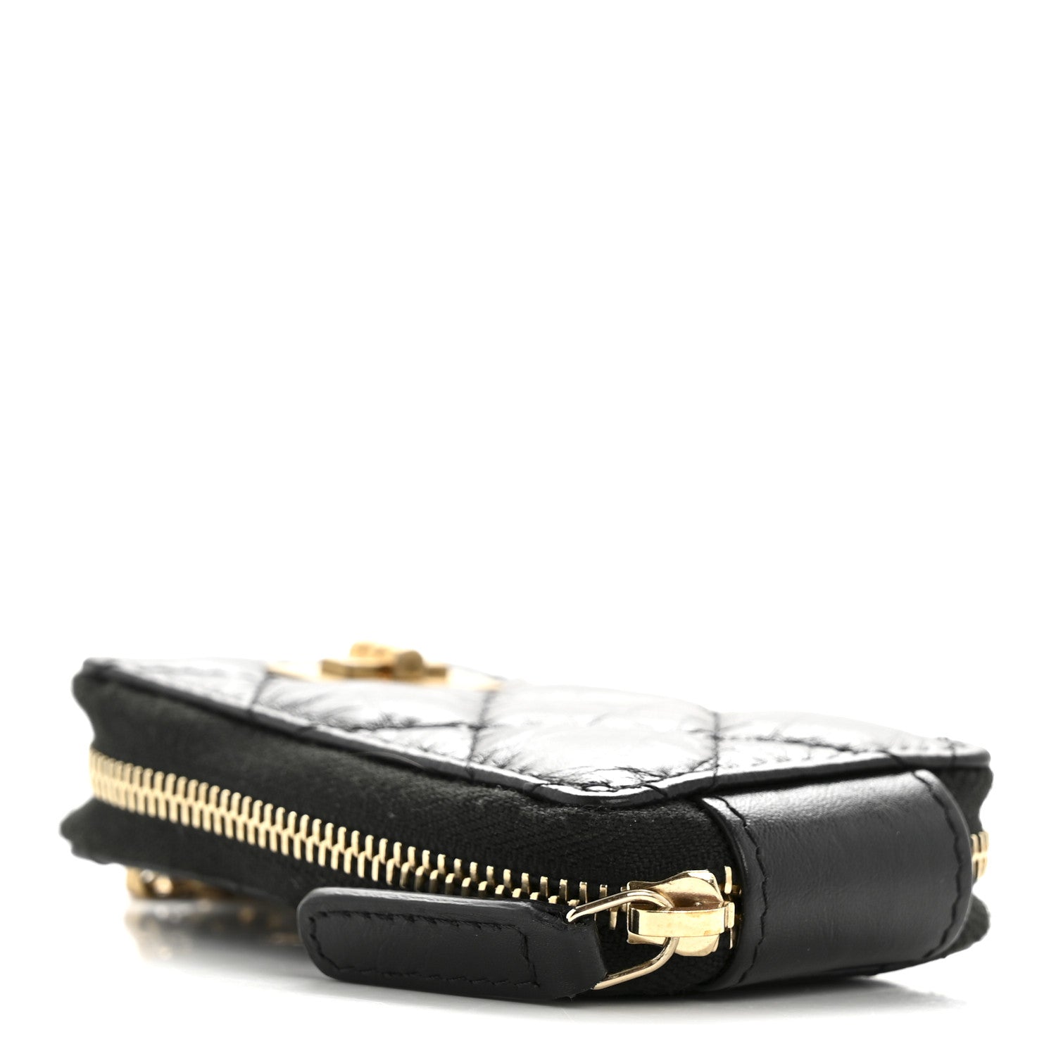 Aged Calfskin Quilted 2.55 Reissue Clutch With Chain Black