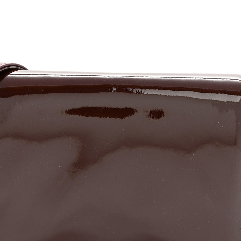 Patent Small Boy Reverso Flap Burgundy