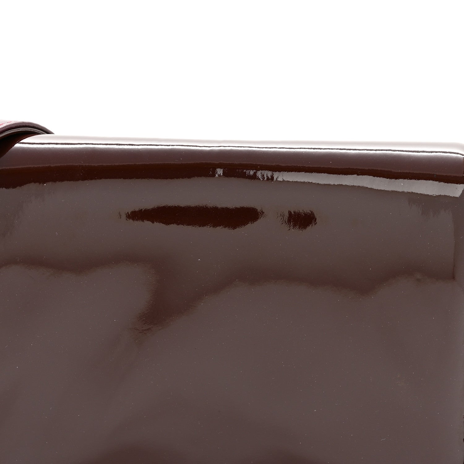 Patent Small Boy Reverso Flap Burgundy