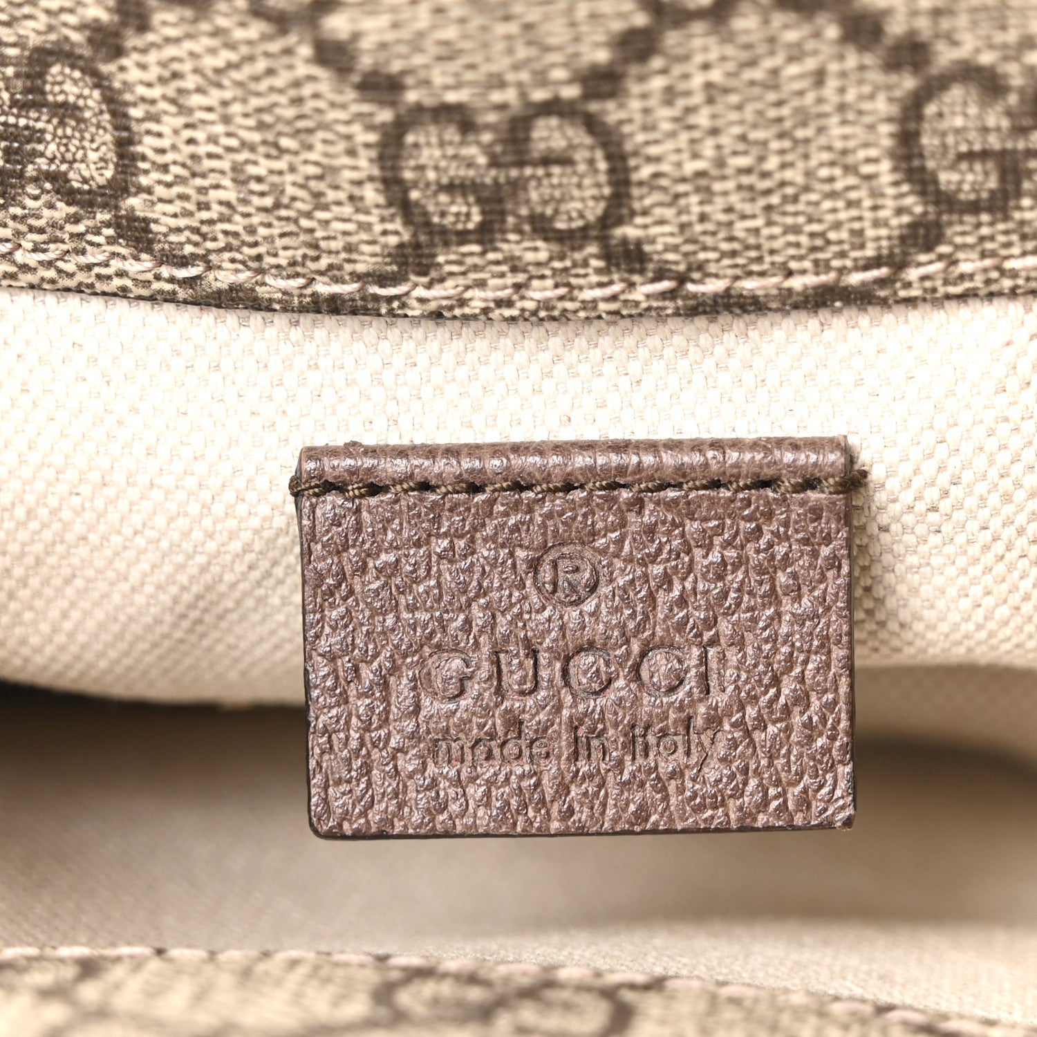 GG Supreme Monogram Web Small Neo Vintage Double Flap Messenger Bag Beige New Acero
