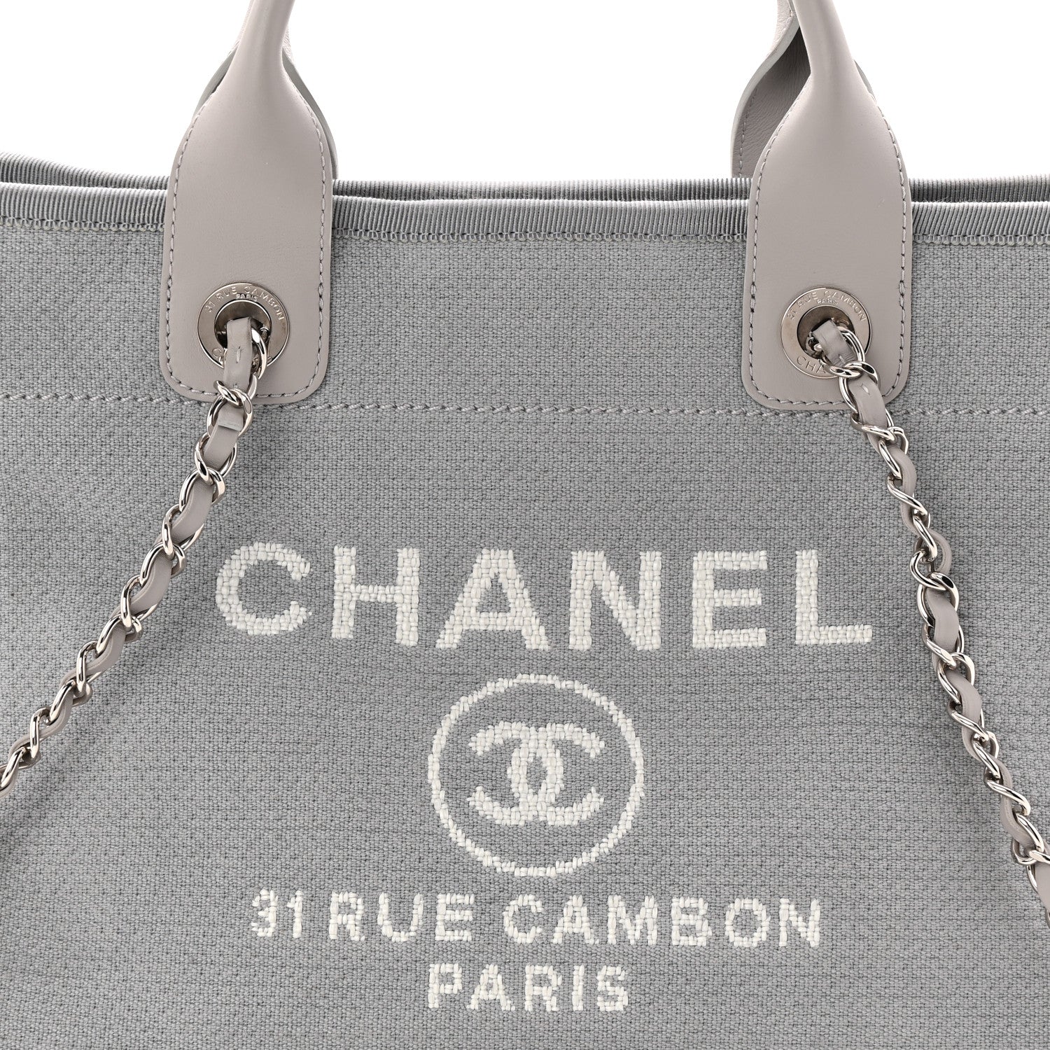 Mixed Fibers Small Deauville Tote Grey
