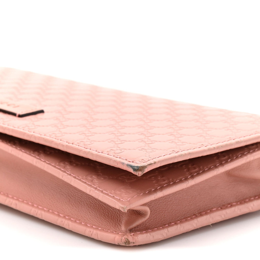 Microguccissima Crossbody Wallet Soft Pink